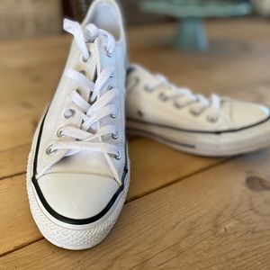 White Leather Converse